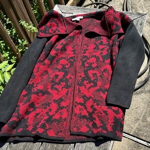 Madison Hill Red and Black Knit Top